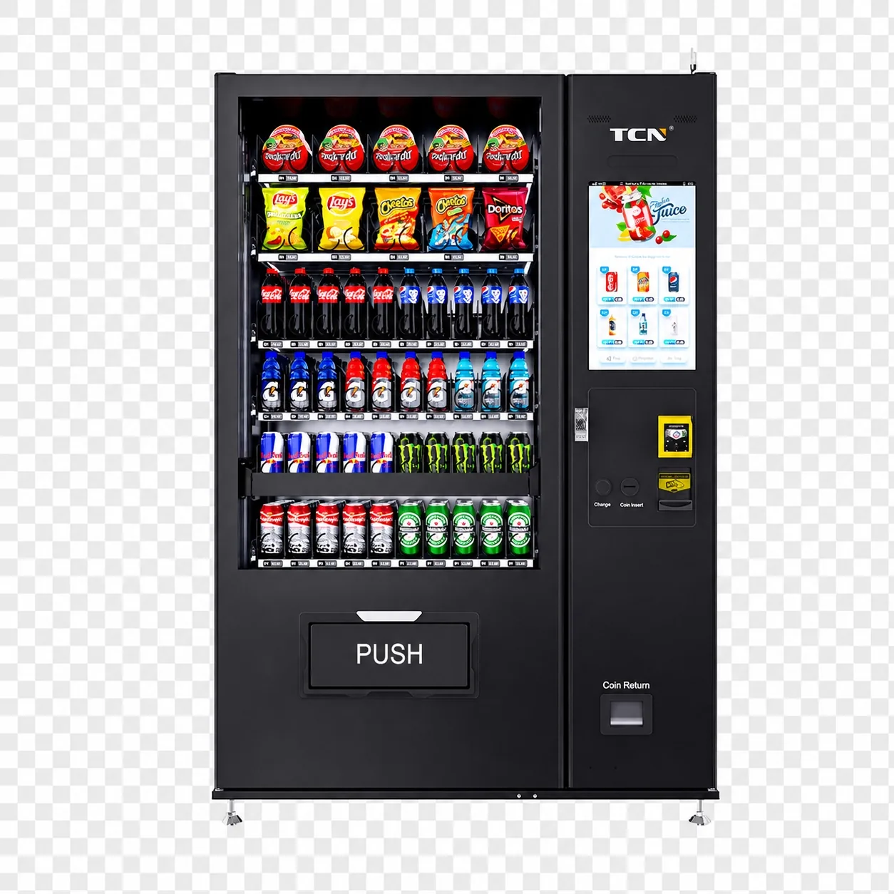 Cooled vending machine